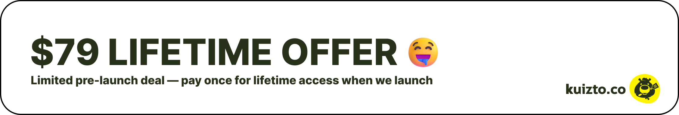 $79 lifetime offer banner $79 lifetime offer banner